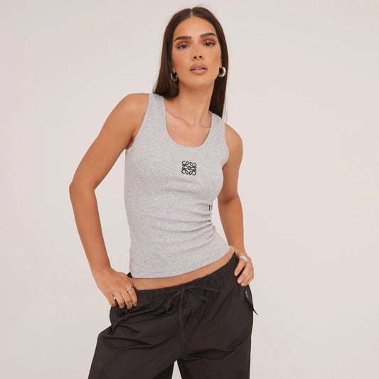 ProjetParis™ – Débardeur Femme Minimaliste en Coton Soyeux Confortable-1