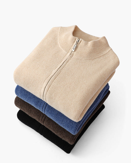 Pull en cachemire pour homme avec fermeture éclair - BerlinGlamour
