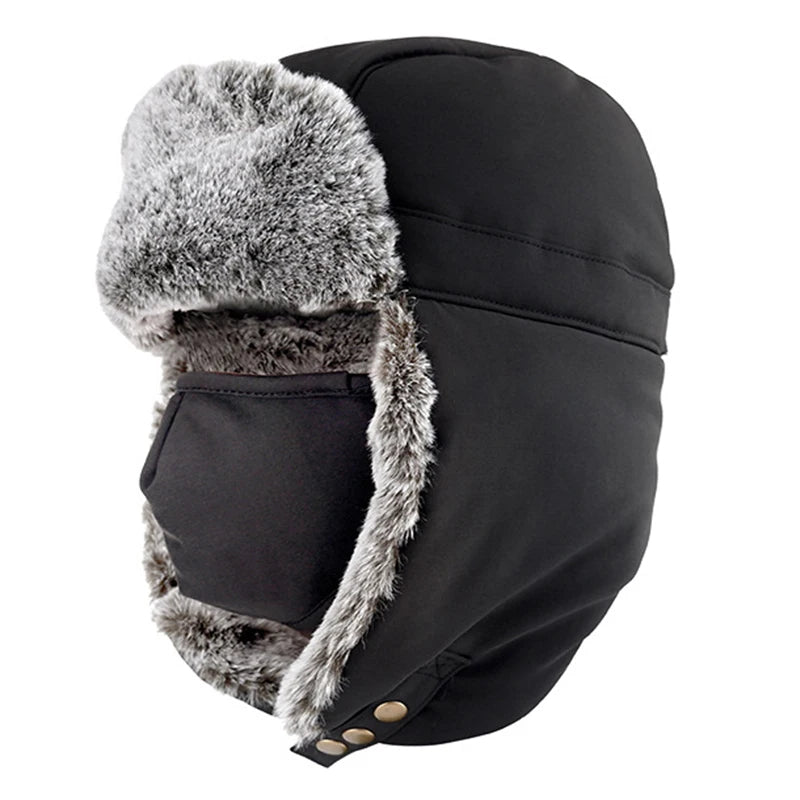 Bonnet Hiver Chaud et Doux pour Adulte avec Oreillettes