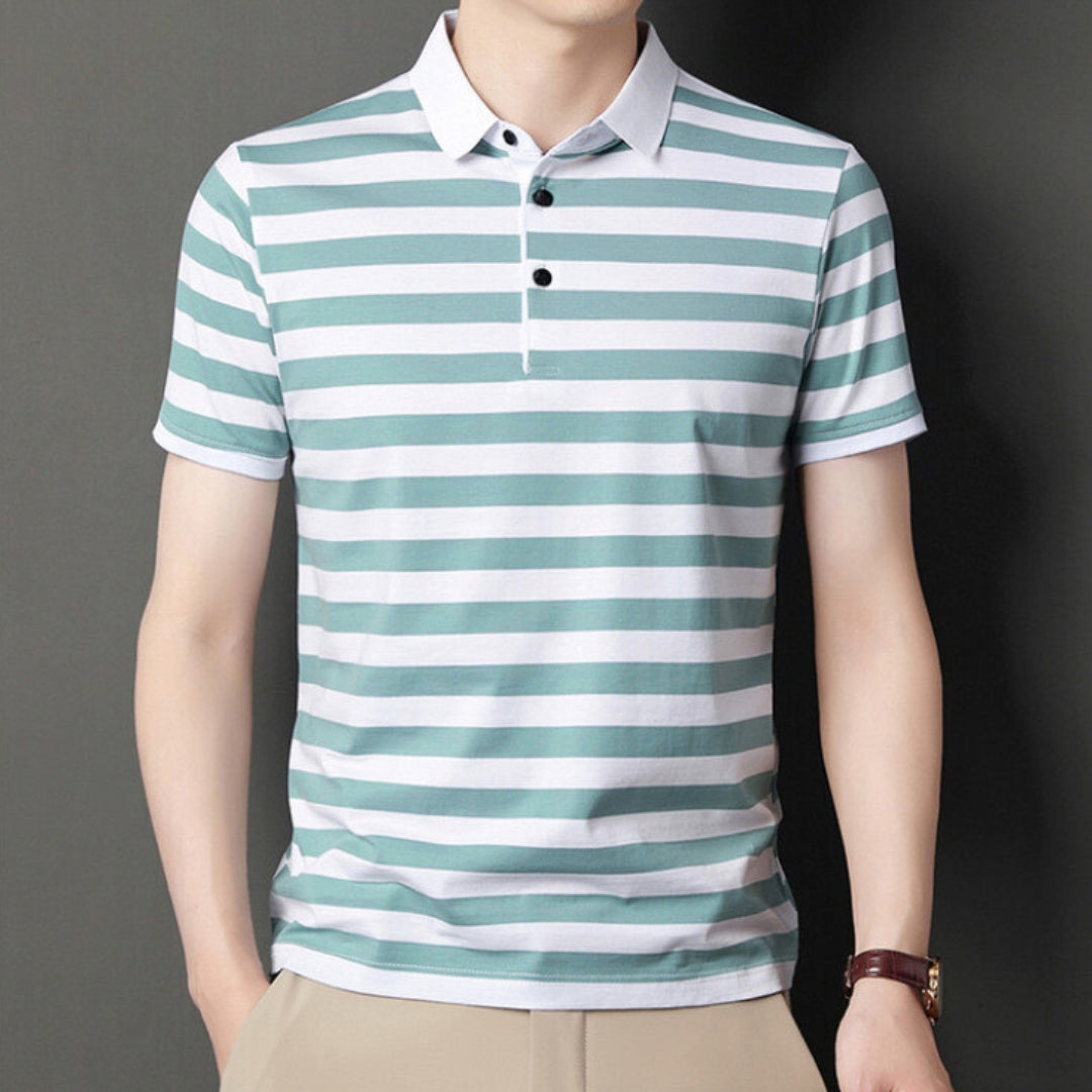 Chemise Polo Rayée Homme Classique