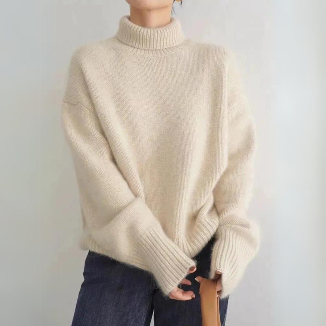 Pull Col Roulé Femme Hiver Chic et Doux - PanierRoyale