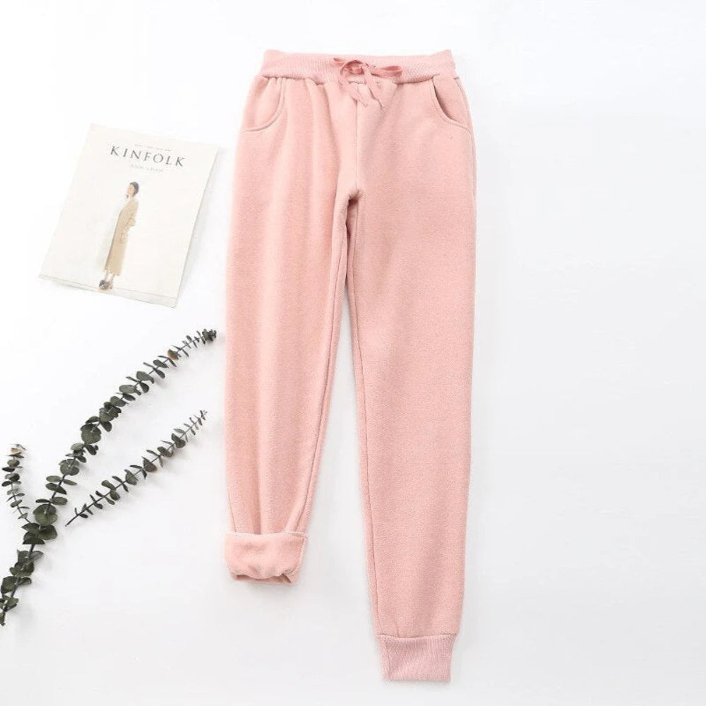 Pantalon femme décontracté taille élastique confortable - PanierRoyale