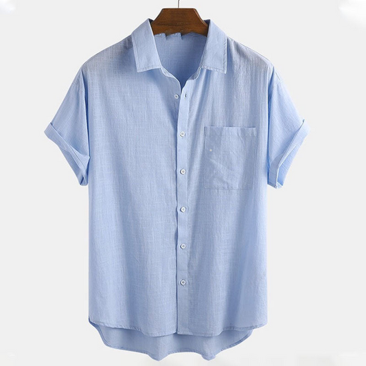 Chemise Homme Manche Courte Slim Fit Moderne - PanierRoyale