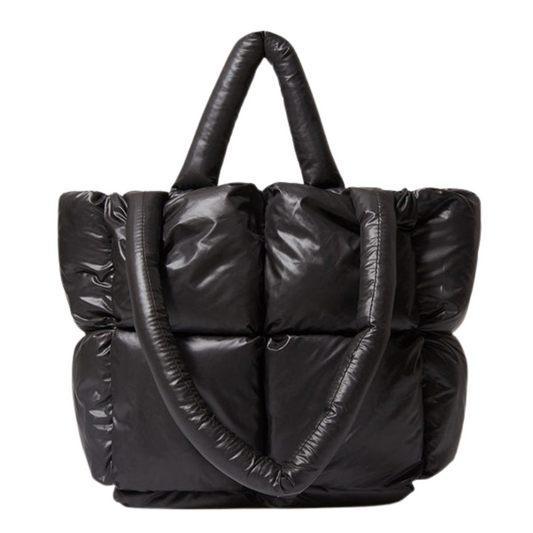 Sac à Épaule Femme Élégant Matelassé Noir - PanierRoyale