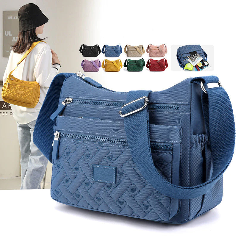 Sac bandoulière Femme Multipoches Léger et Compact - PanierRoyale