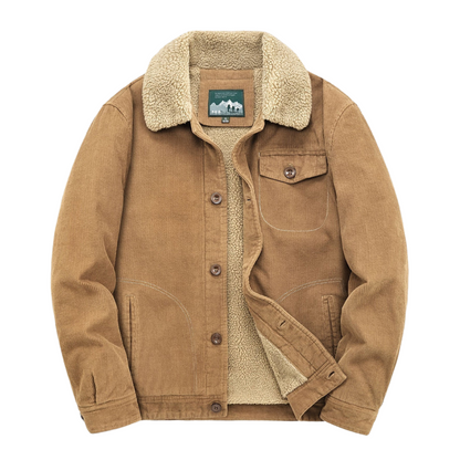 Manteau Homme Léger en Coton avec Poche de Poitrine - PanierRoyale