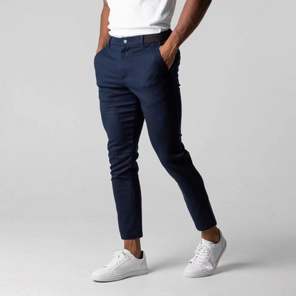 Pantalon Homme Noir Classique Élégant - PanierRoyale