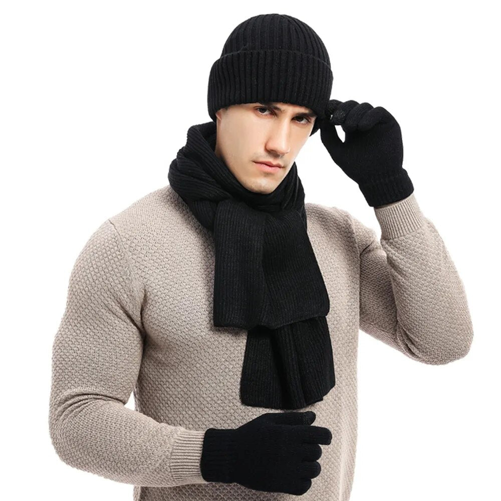 Tenue Hiver Chaud : Bonnet, Écharpe et Gants en Polaire - PanierRoyale