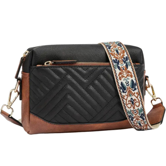 Sac à main femme chic avec fermeture éclair et poignée réglable - PanierRoyale
