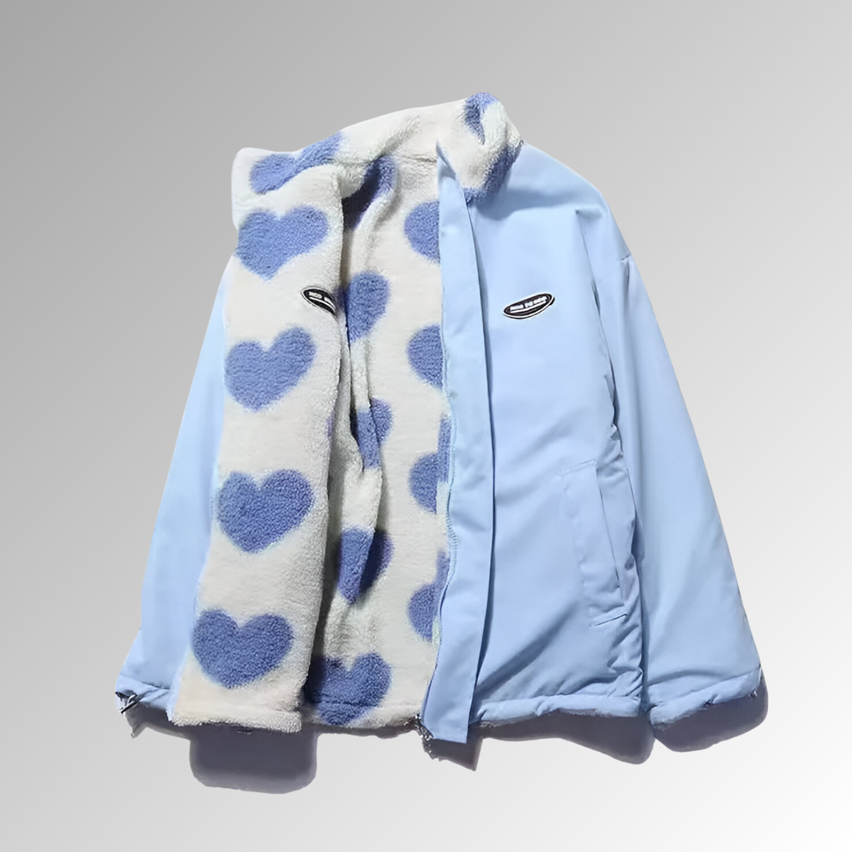 Manteau Peluche Double Face Coupe Confortable