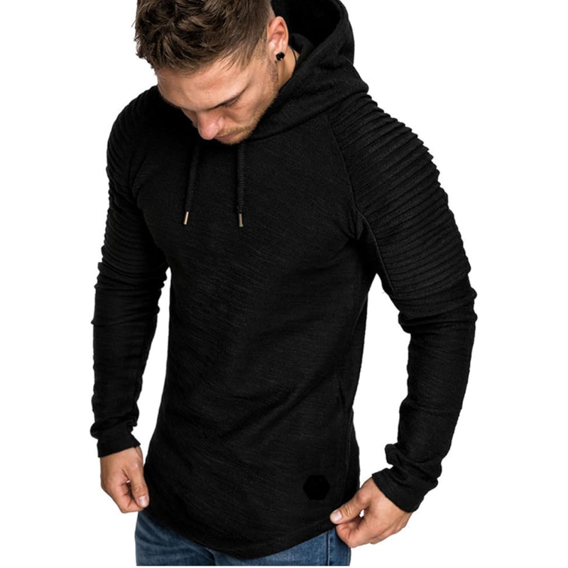Sweat à Capuche Homme Streetwear avec Manches Côtelées - PanierRoyale