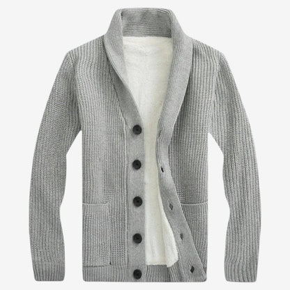 Cardigan Homme Chic à Boutons en Bois