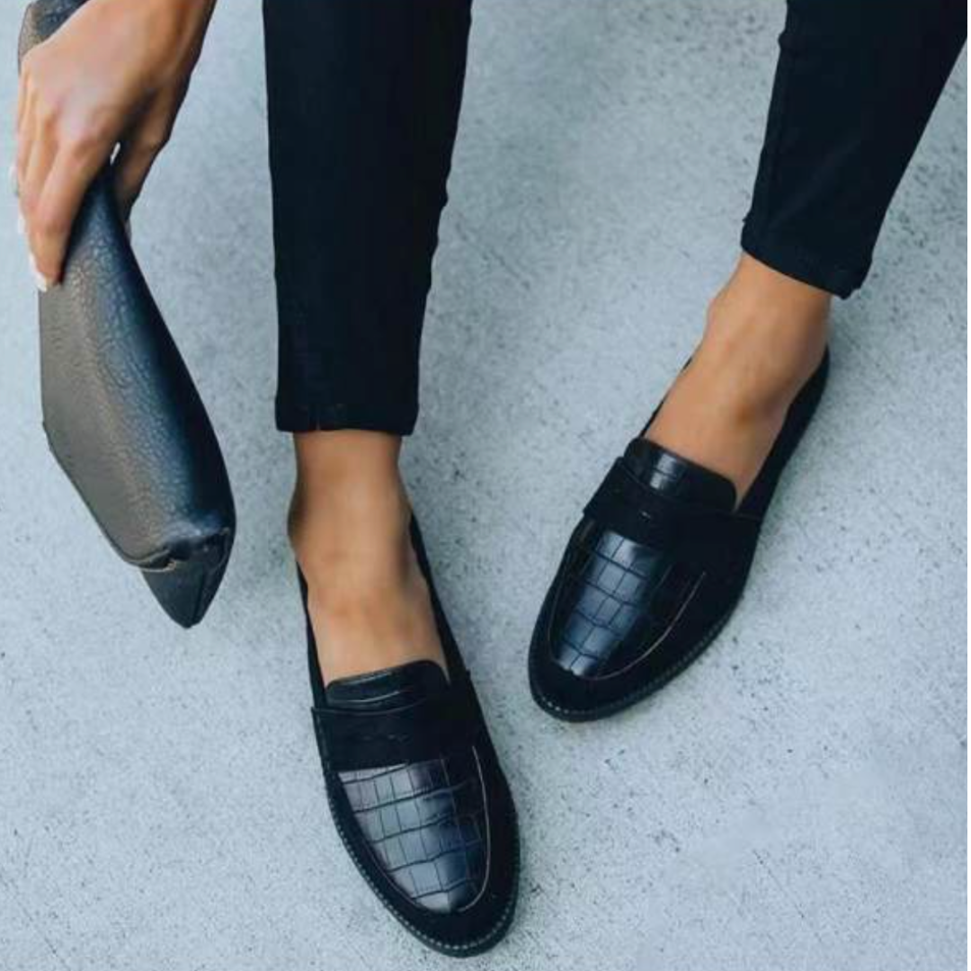 Mocassins Femmes Élégants à Bout Arrondi - PanierRoyale