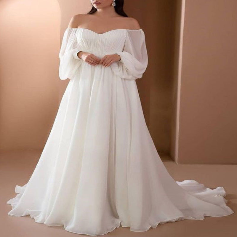 Robe Élégante à Manches Longues et Dos Nu - PanierRoyale