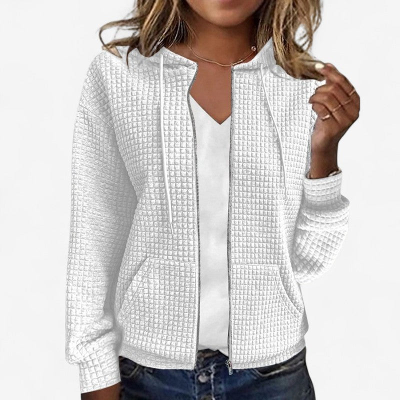Veste femme longue imperméable à capuche