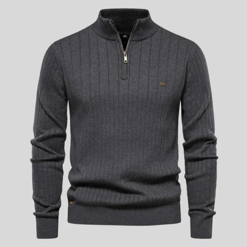 Pull Homme Manches Longues Zippé pour Tous les Jours