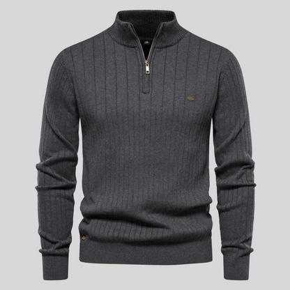 Pull Homme Côtelé Chaud et Confortable pour Hiver