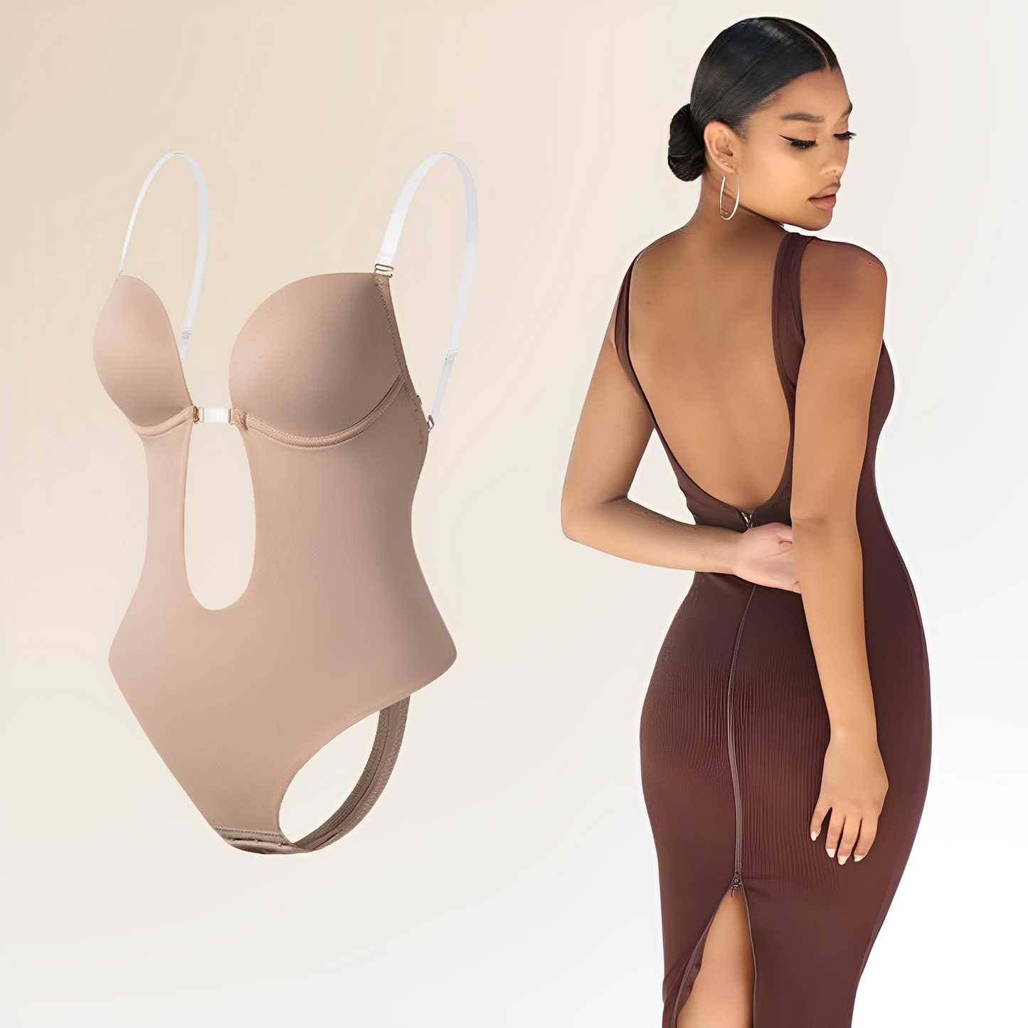 Soutien-gorge invisible pour femmes, dos nu, confort optimal