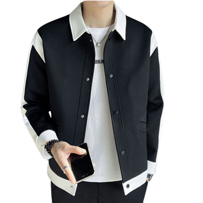 Veste homme décontractée col montant zip - PanierRoyale