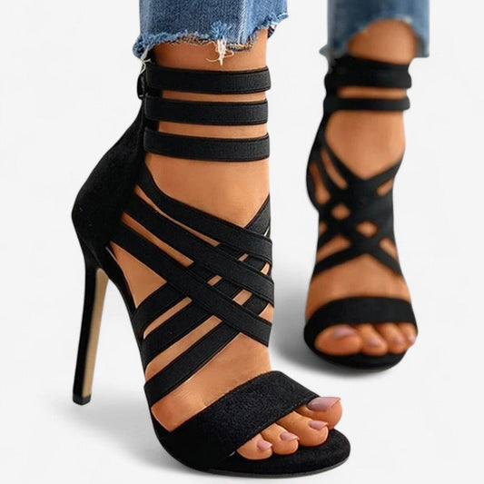 Sandales Hauts Talons Plates-Formes Ouvertes Femmes - PanierRoyale