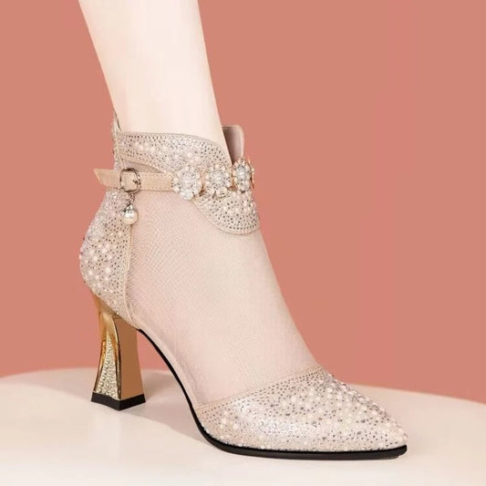 Sandales Hauts Talons Femmes Élégantes Noirs - PanierRoyale