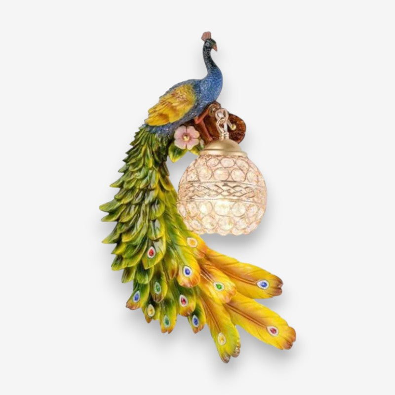 Lampe Murale Décorative Élégante en Forme de Paon - PanierRoyale