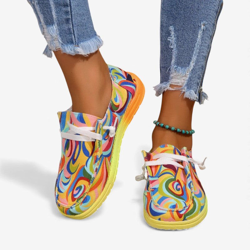 Chaussures Femmes Plates à Bout Arrondi et Confortables - PanierRoyale