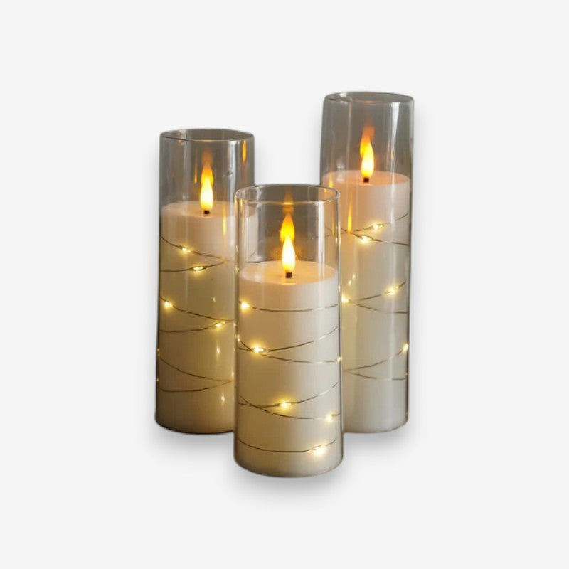 Bougies LED Décoratives avec Télécommande et Effet Flamme Réel - PanierRoyale