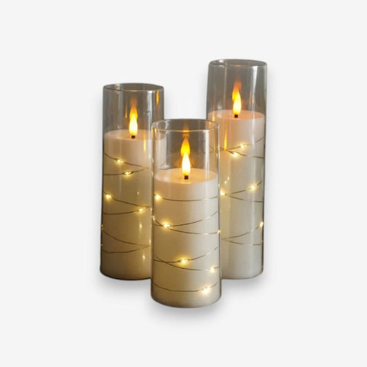 Bougies LED Décoratives avec Télécommande et Effet Flamme Réel - PanierRoyale
