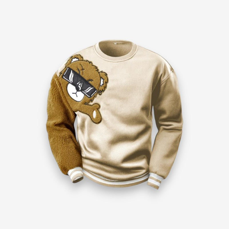 Pull à Manches Longues Ours En Peluche