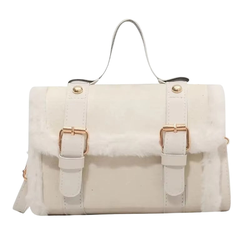 Sac Épaule Femme avec Fermeture Éclair et Bretelle Réglable
