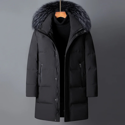 Parka Hiver Homme avec Capuche et Doublure Polaire Chaude