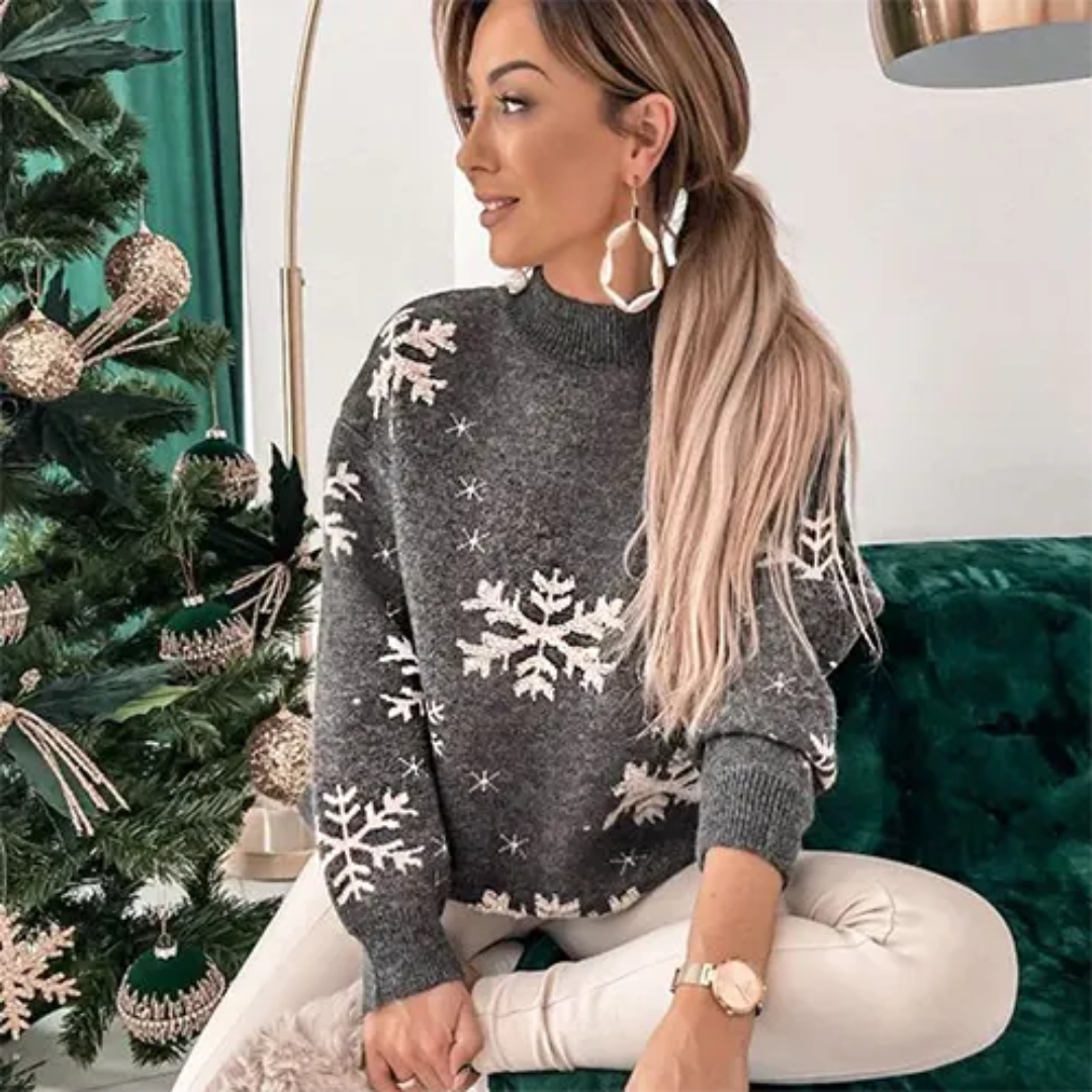 Pull Femme Rouge Élégant Hiver - PanierRoyale