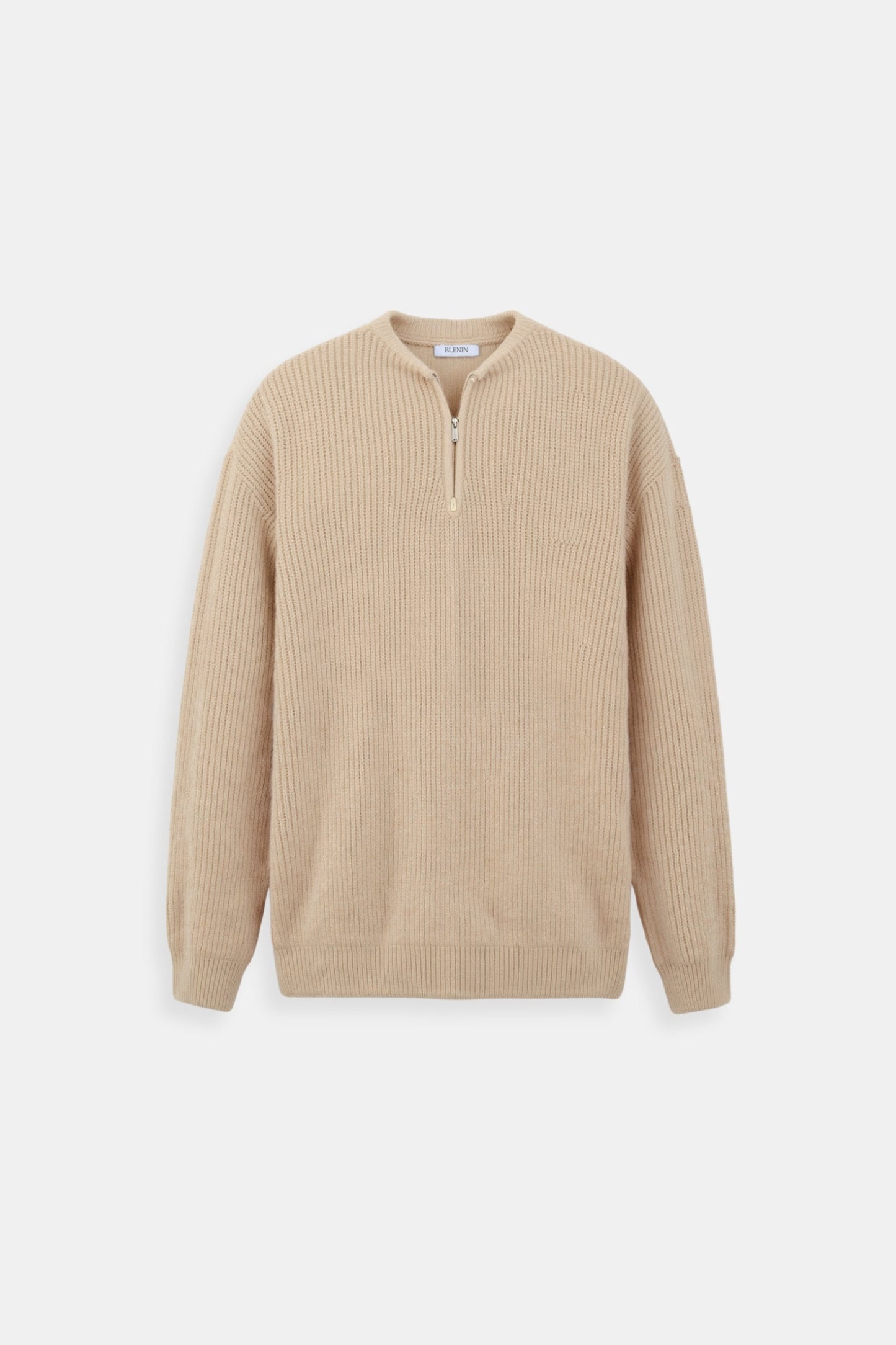Pullover en maille classique avec fermeture éclair, confortable et élégant - BerlinGlamour
