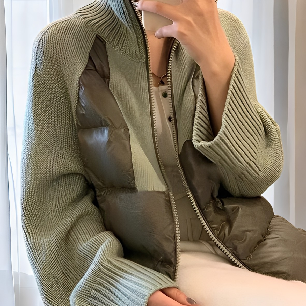Veste Femme Hiver Douce et Chaude à Manches Longues - PanierRoyale