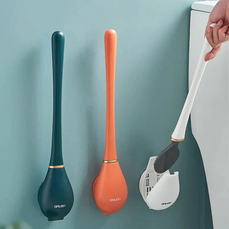 Brosse WC Longue Poignée Douce et Résistante - PanierRoyale