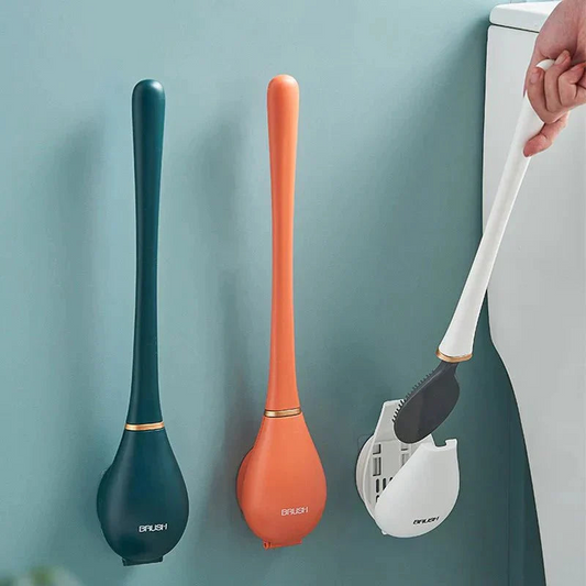 Brosse WC Longue Poignée Douce et Résistante - PanierRoyale