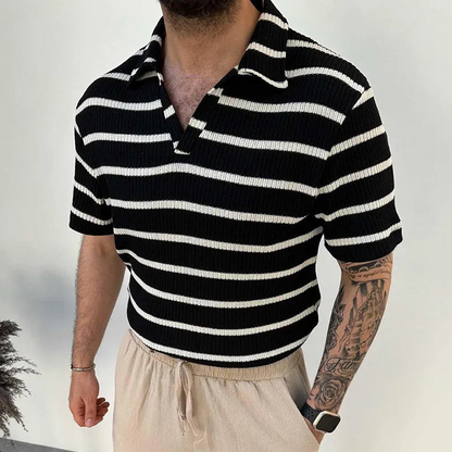 T-shirt Homme Marine Manche Courte Décontracté - PanierRoyale