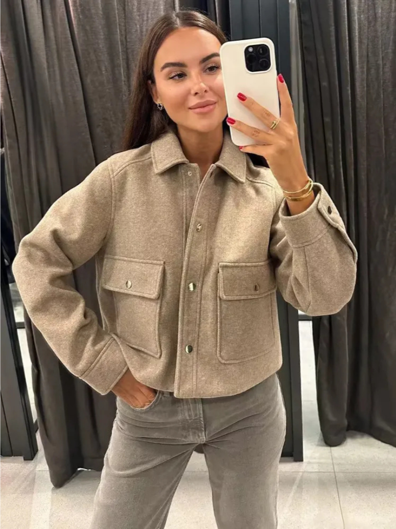 Veste Parka Féminine Courte et Élégante - PanierRoyale