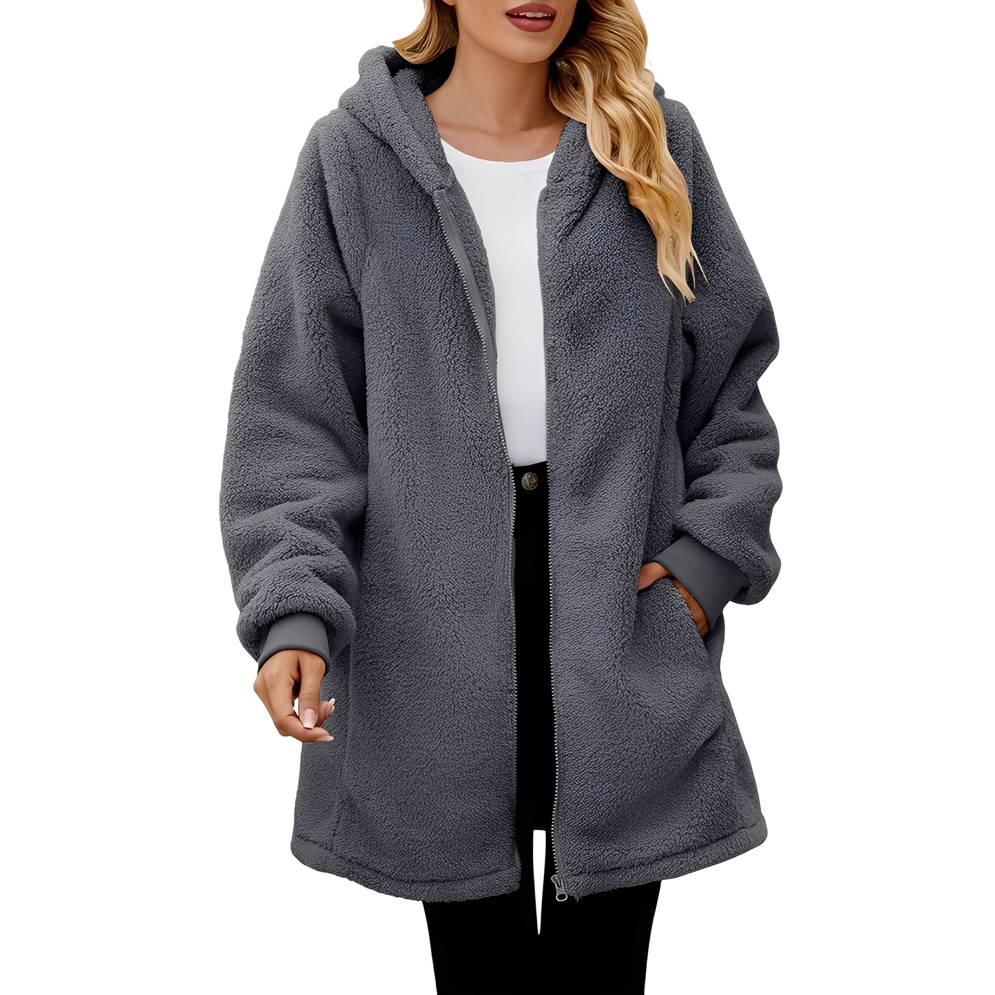 Veste Parka Femme imperméable avec Capuche pour Randonnée