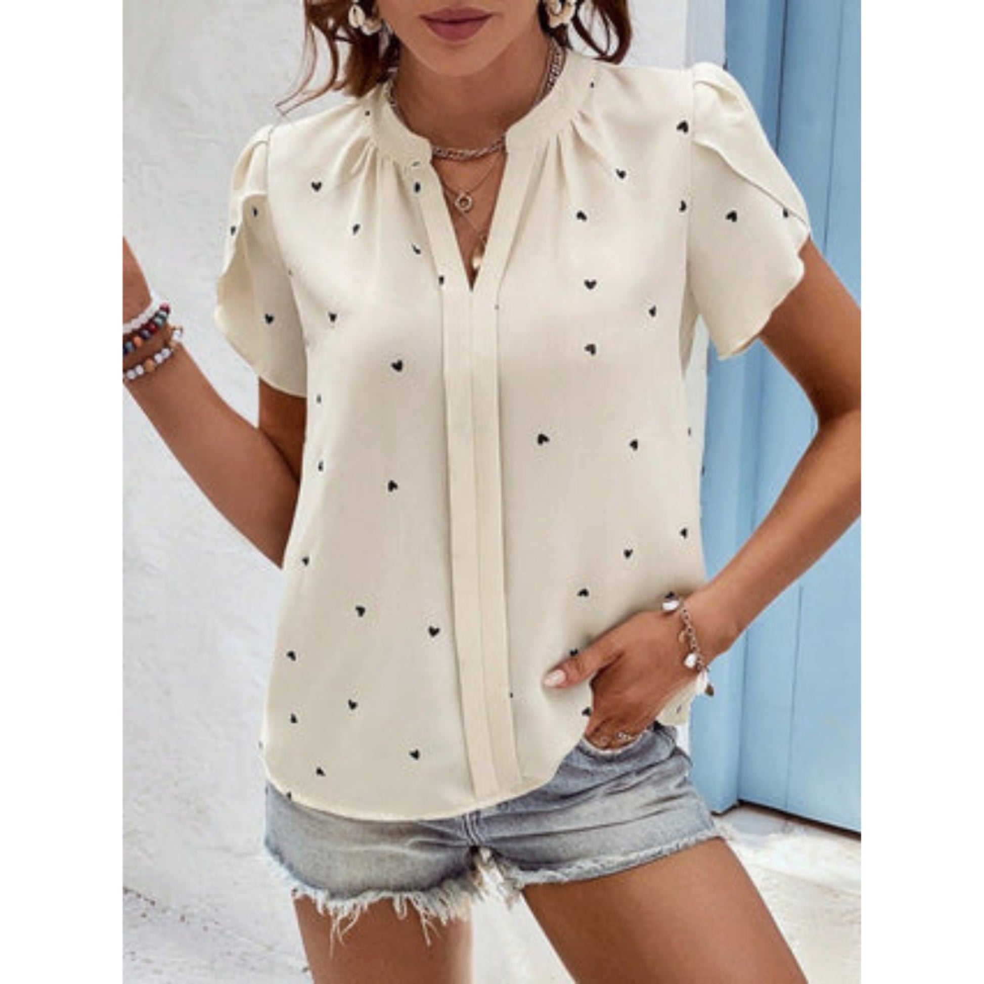 Blouse Femme Manches Courtes Décontractée Chic - PanierRoyale