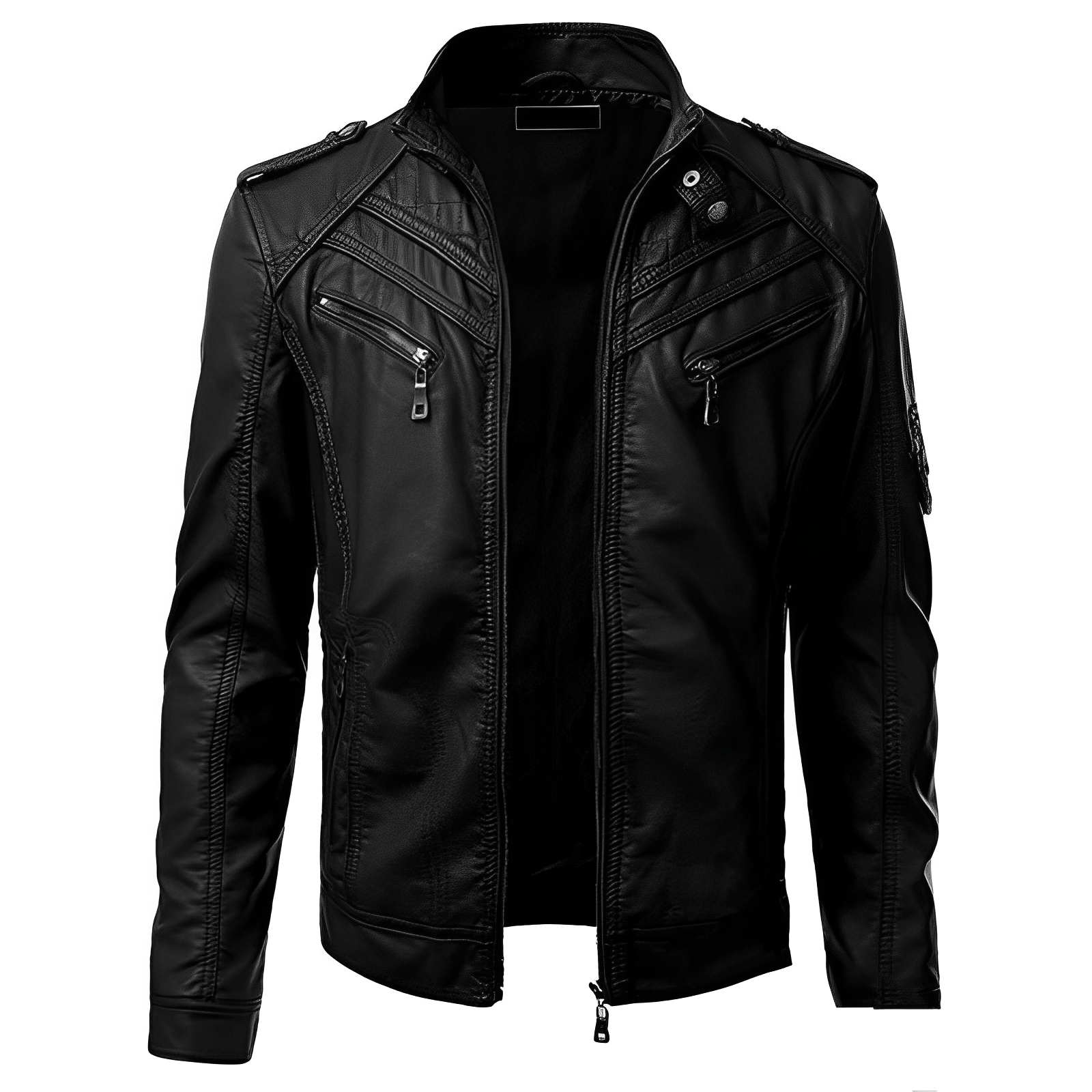 Veste cuir homme style biker moderne - PanierRoyale