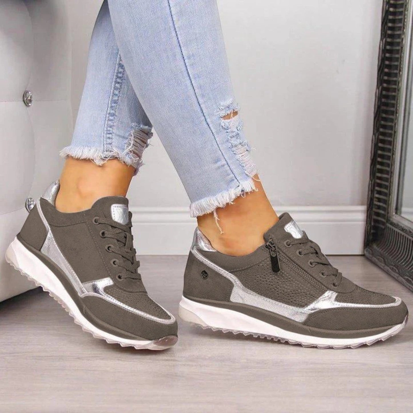Baskets Tendance Pour Femmes | Fermeture Éclair