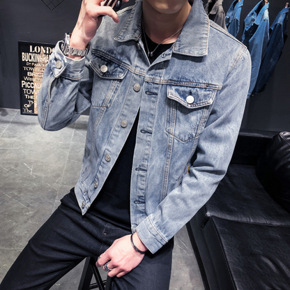 Veste Denim Homme Classique et Confortable - PanierRoyale