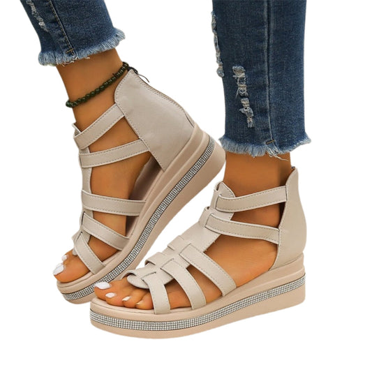 Sandales Plates-formes Bout Ouvert Chic et Féminines - PanierRoyale