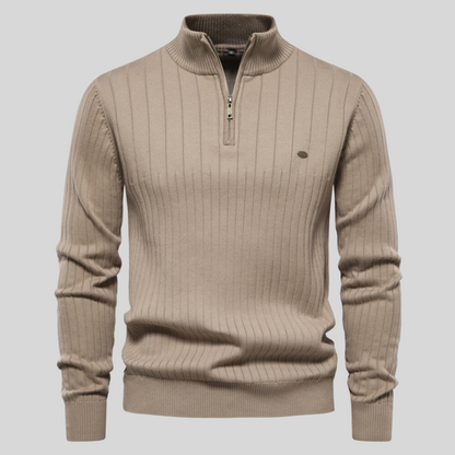 Pull à Manches Longues pour Homme avec Fermeture Éclair