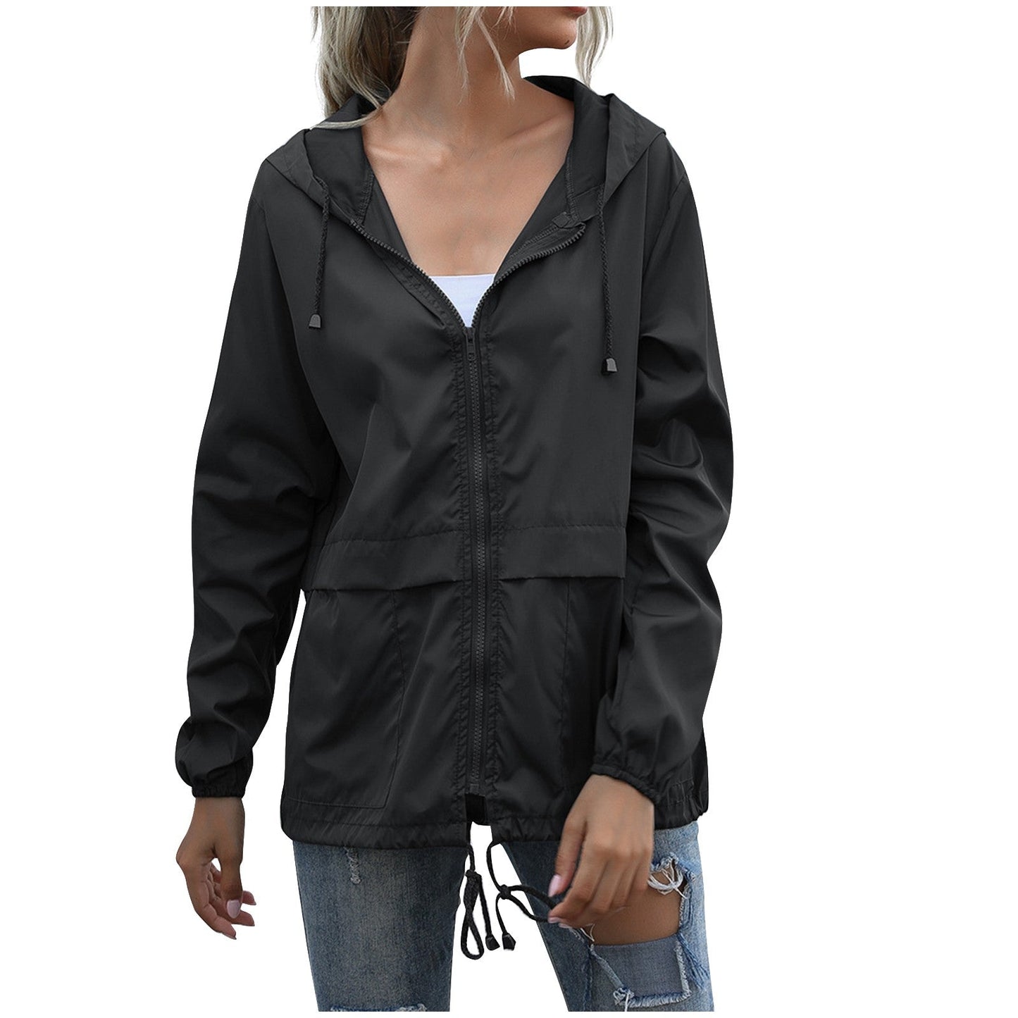 Blouson Femme Zippé Détente Confortable