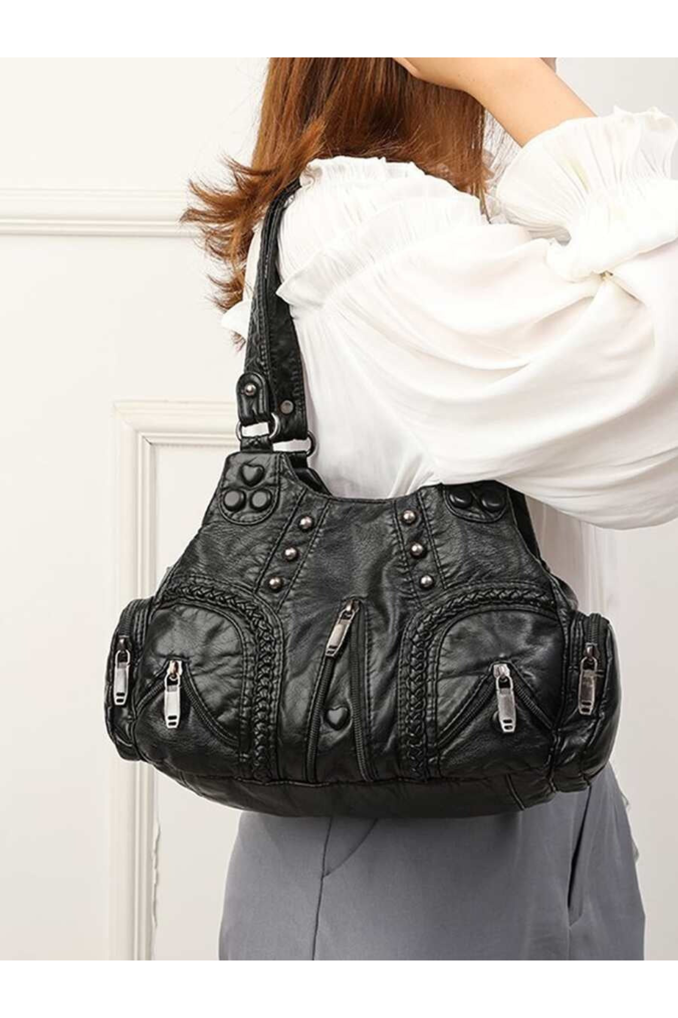 Sac Épaule Femme Noir Chic - PanierRoyale