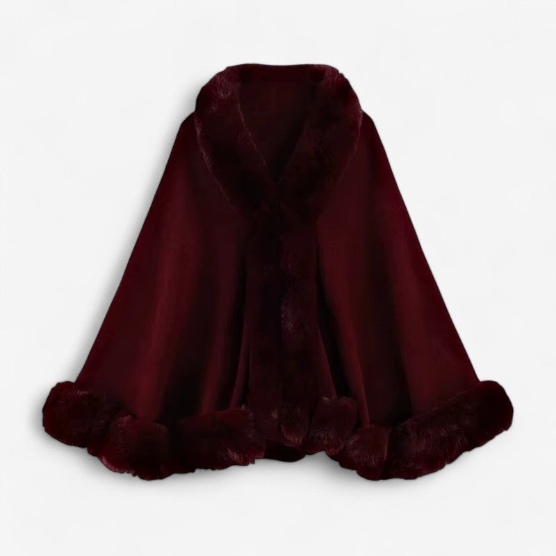 Poncho Grande Taille Doux avec Fermeture Éclair