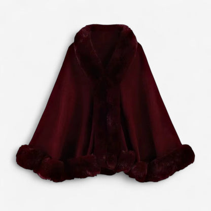 Poncho Grande Taille Doux avec Fermeture Éclair